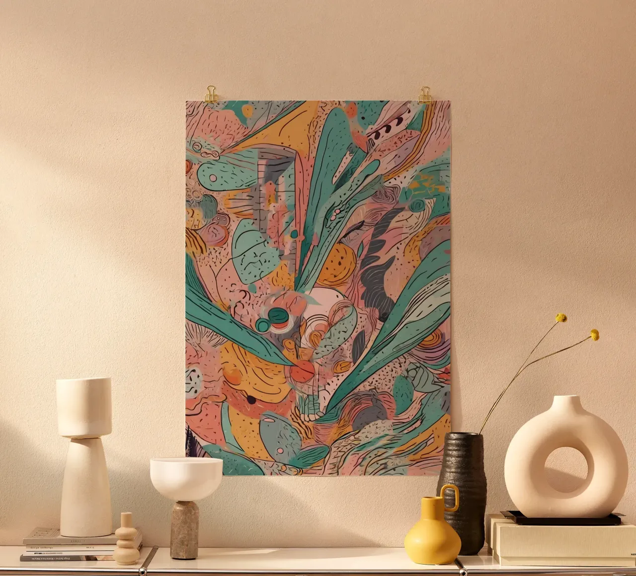 Abstract Pattern poster by Charnwood Prints