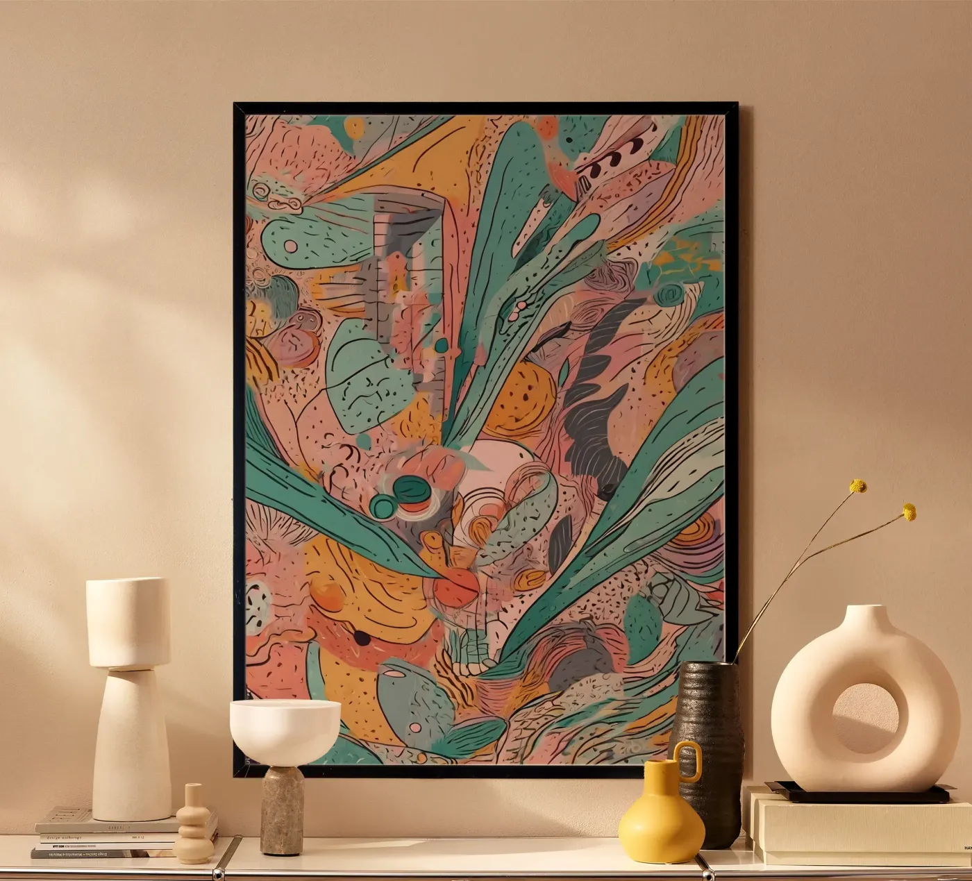 Abstract Pattern poster by Charnwood Prints