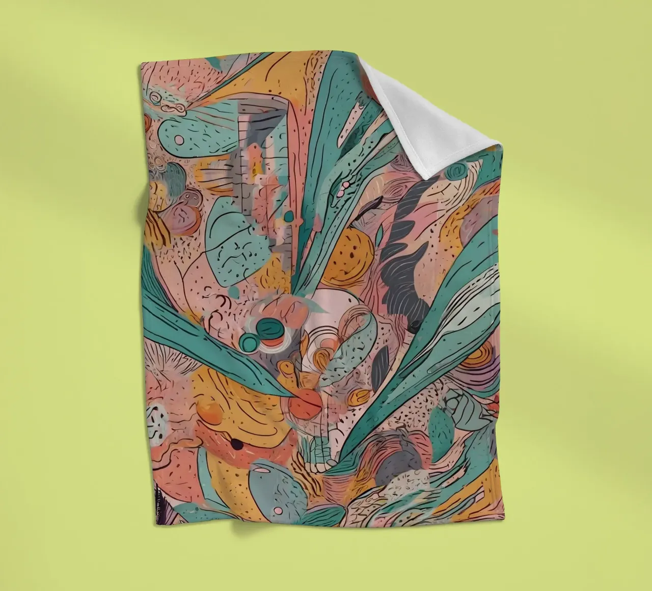 Abstract Pattern fleece blanket by Charnwood Prints
