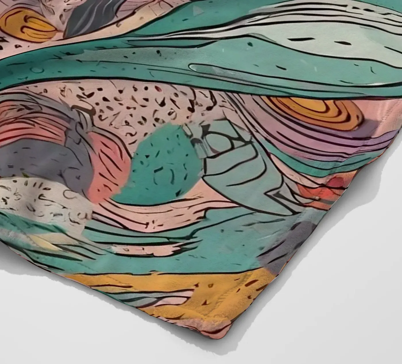 Modello astratto coperta in pile da Charnwood Prints