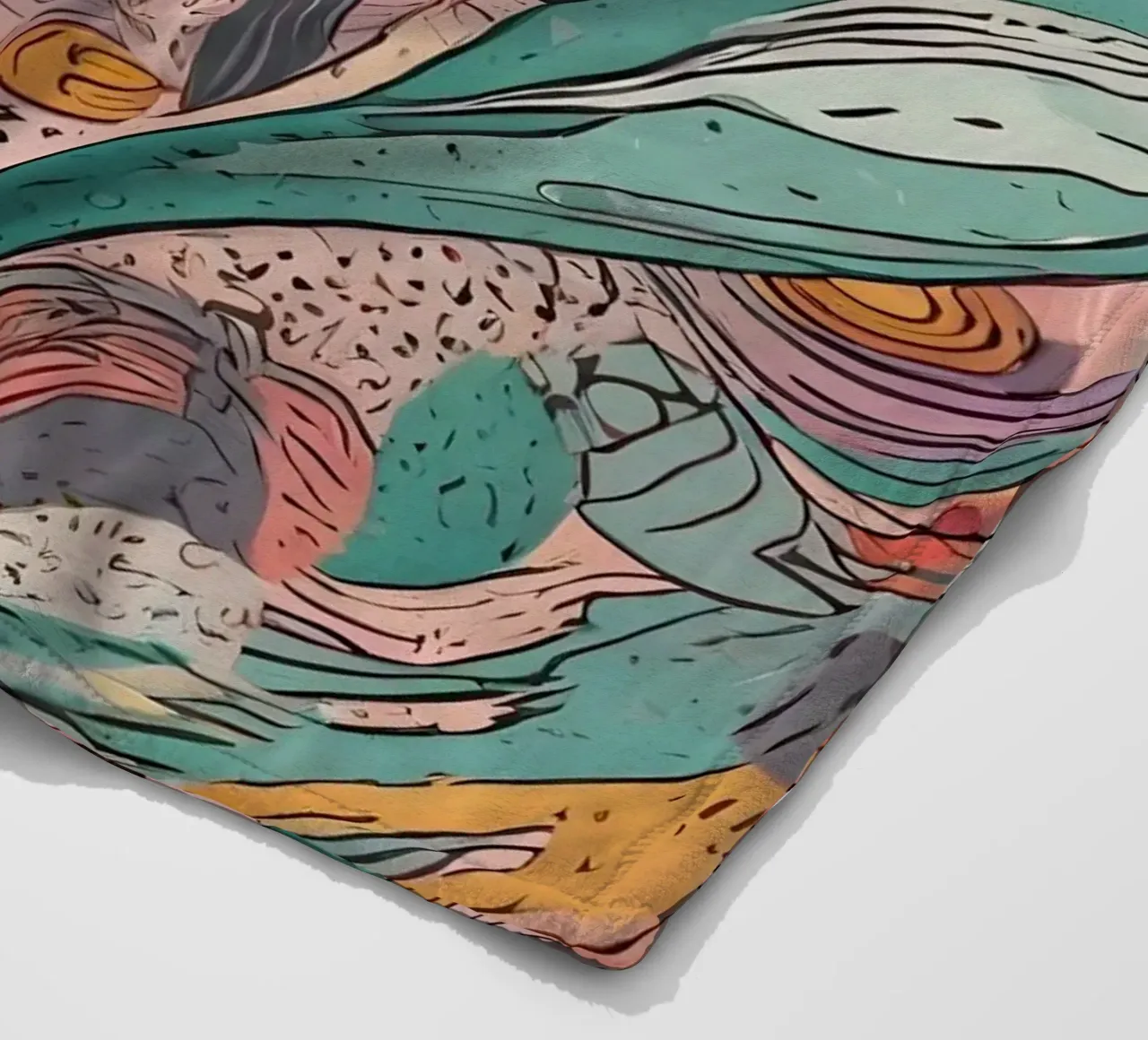 Abstract Pattern fleece blanket by Charnwood Prints