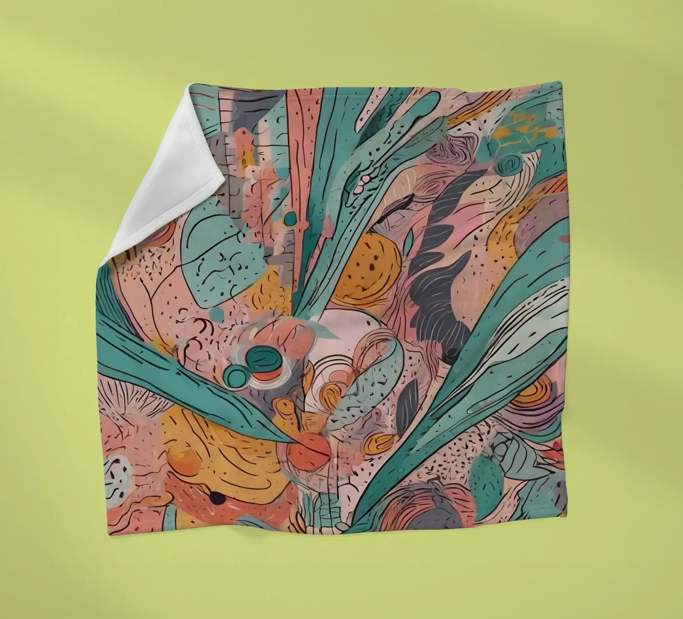 Modello astratto coperta in pile da Charnwood Prints