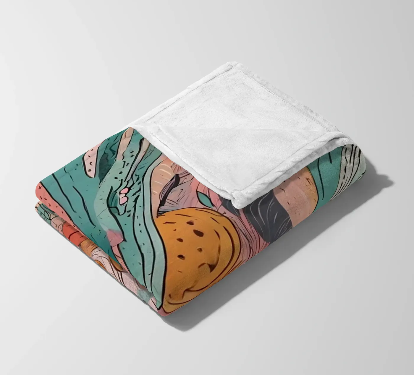 Modello astratto coperta in pile da Charnwood Prints