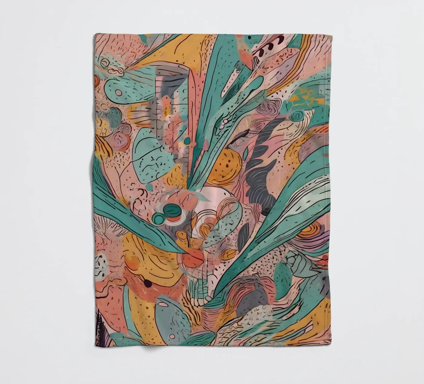 Modello astratto coperta in pile da Charnwood Prints