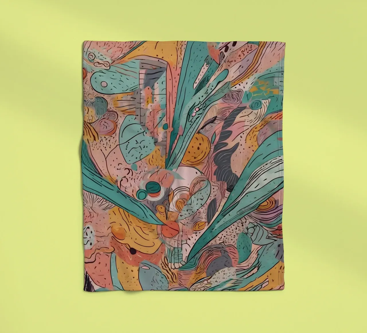 Abstract Pattern fleece blanket by Charnwood Prints