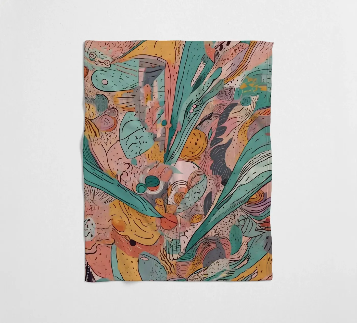 Modello astratto coperta in pile da Charnwood Prints