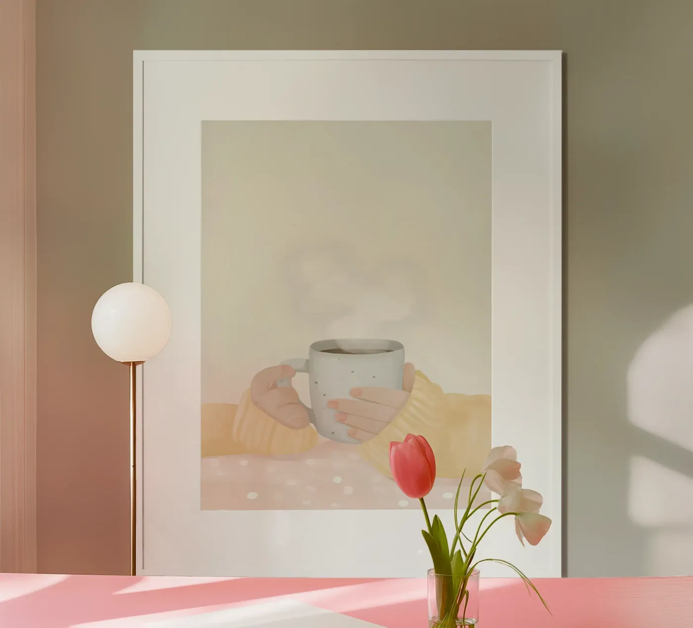 One Quiet Cup poster da Urban Art Draw