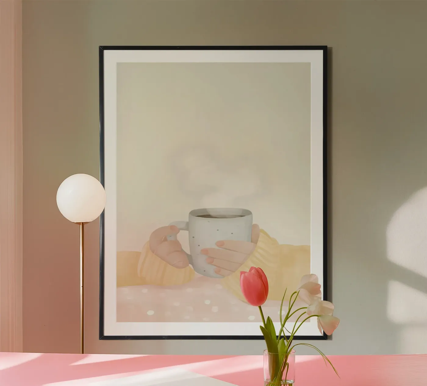 One Quiet Cup poster da Urban Art Draw