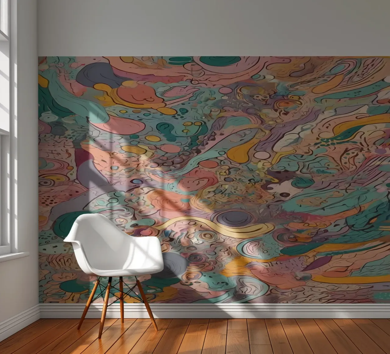 Abstract patroon fotobehang van Charnwood Prints