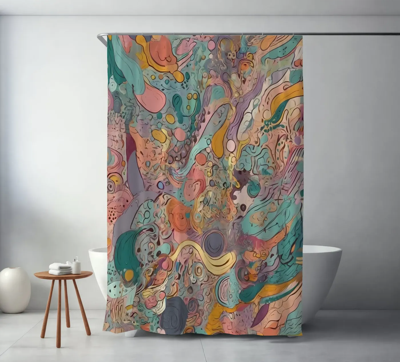 Modello astratto tenda da doccia da Charnwood Prints