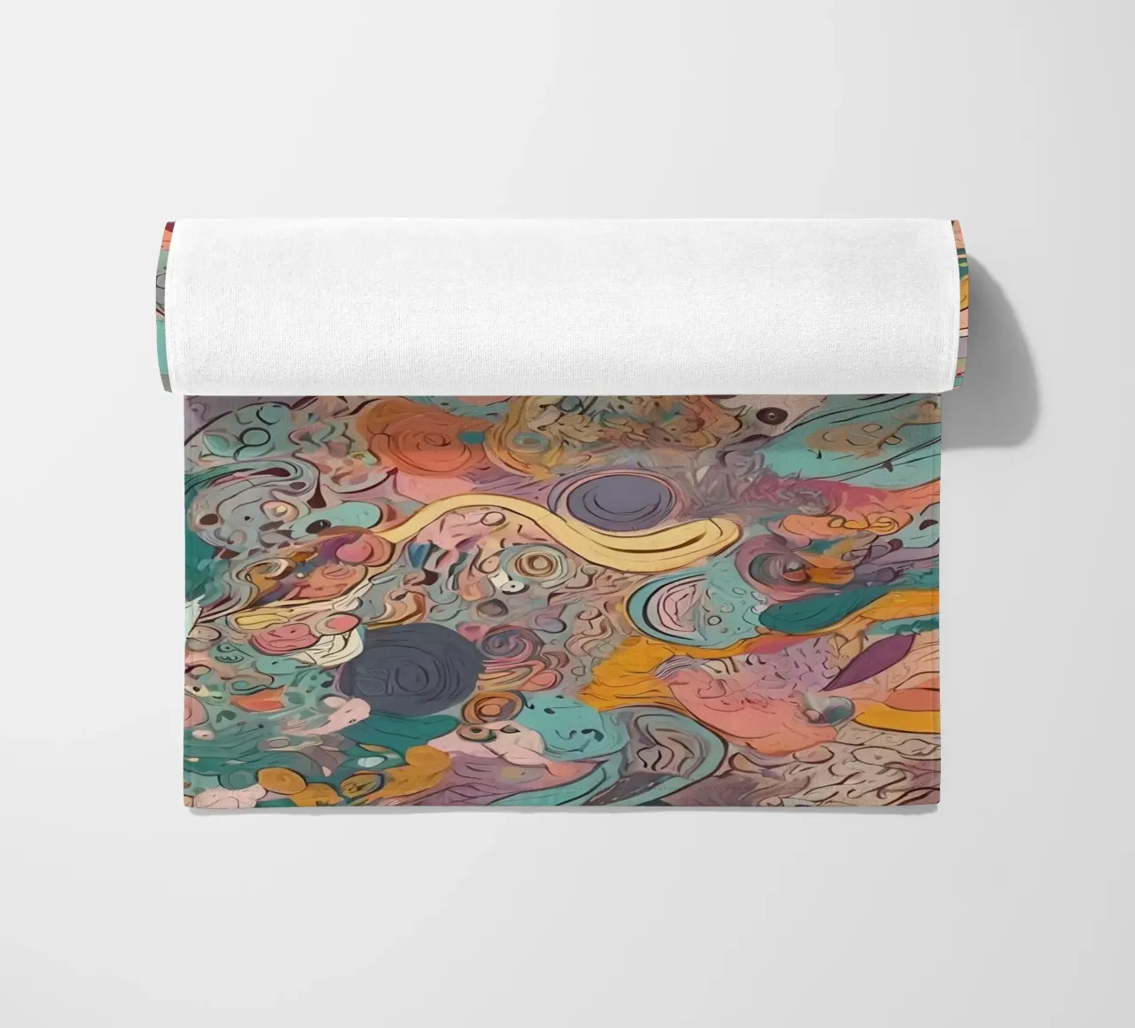 Abstract patroon strandhanddoek van Charnwood Prints