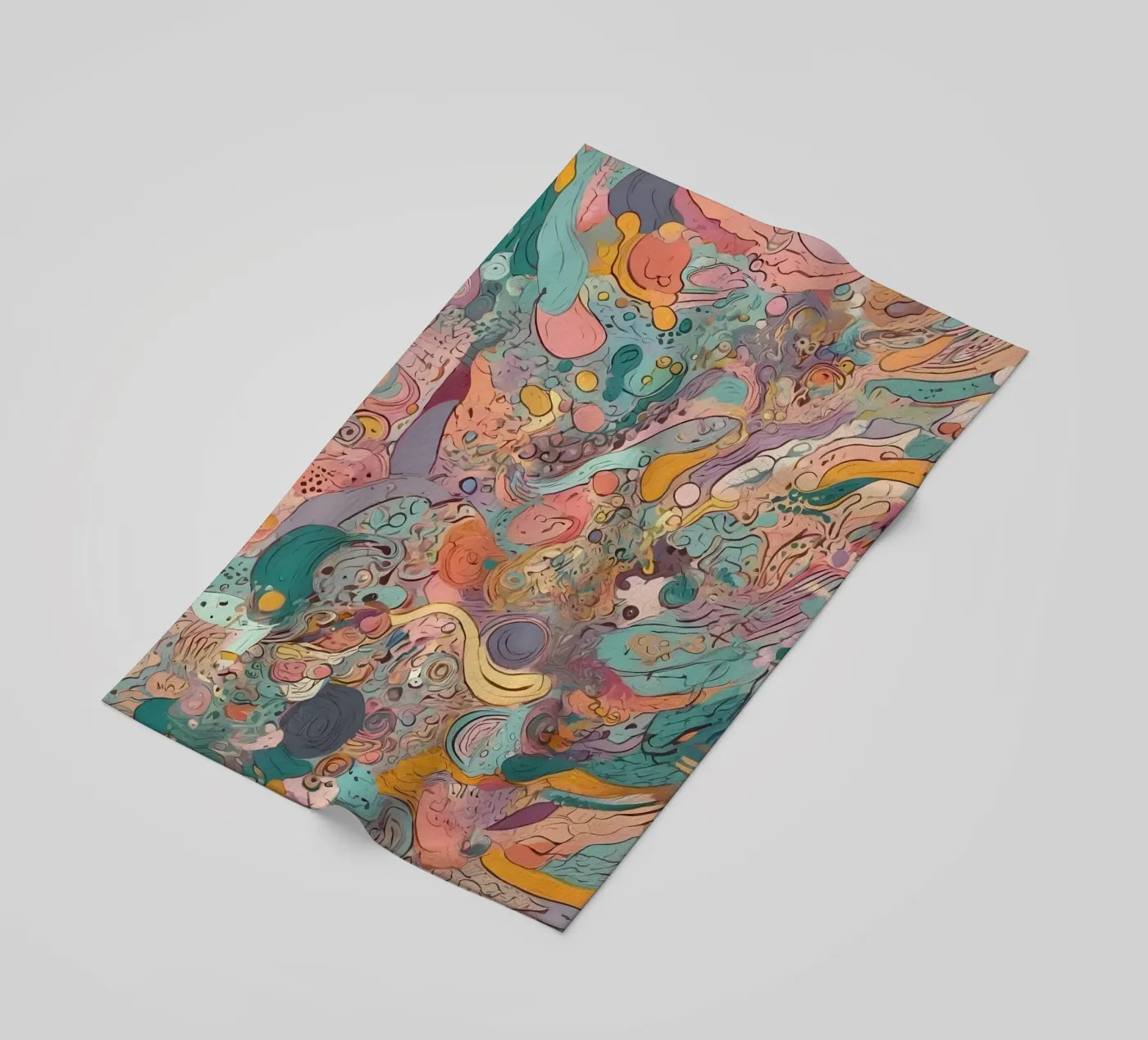 Abstract patroon strandhanddoek van Charnwood Prints