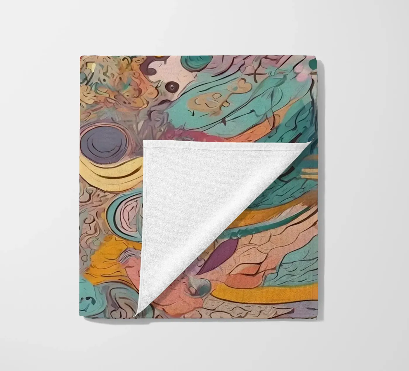 Abstract patroon strandhanddoek van Charnwood Prints