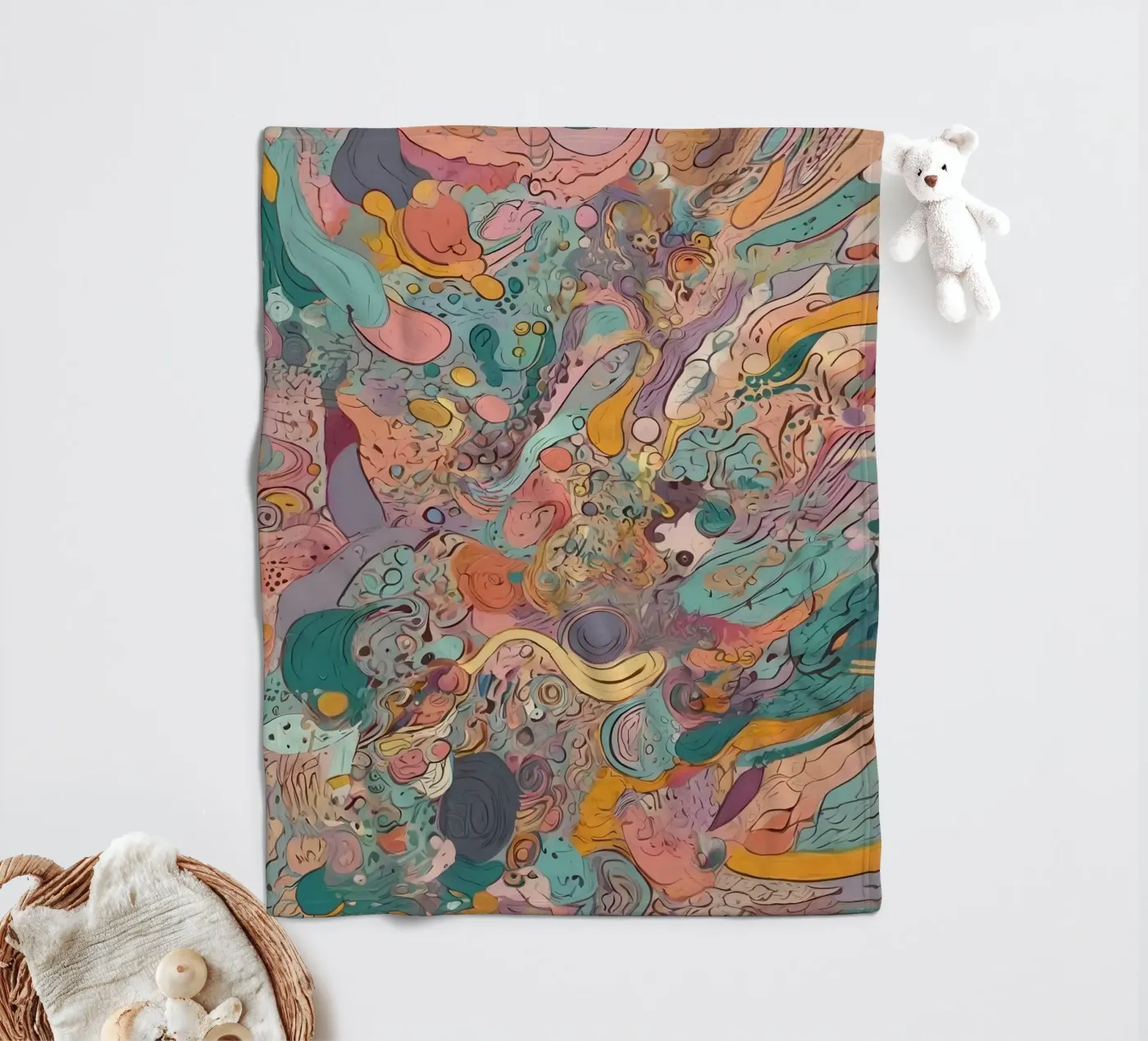 Abstract Pattern Fleecedecke von Charnwood Prints