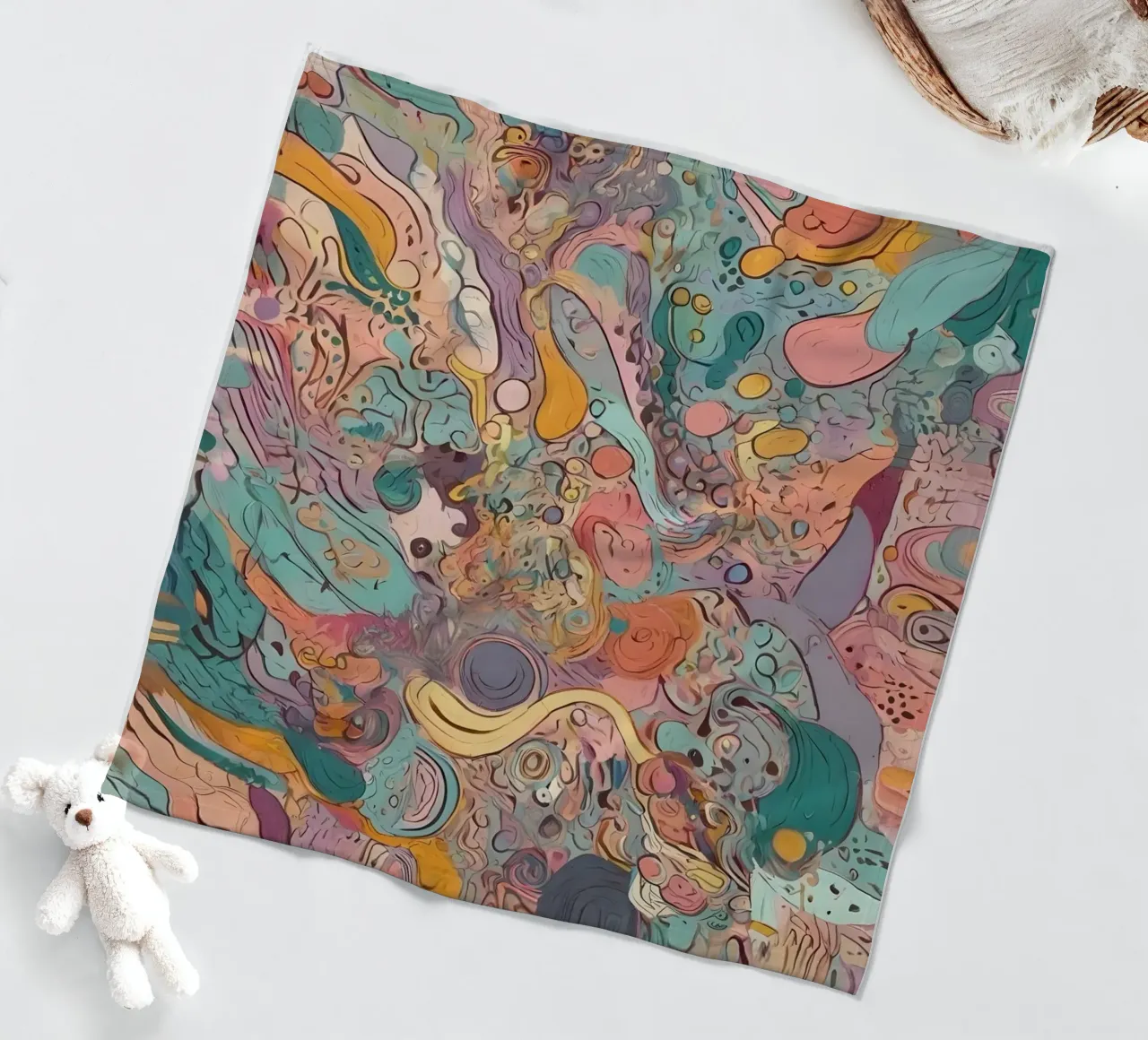 Abstract Pattern fleece blanket by Charnwood Prints
