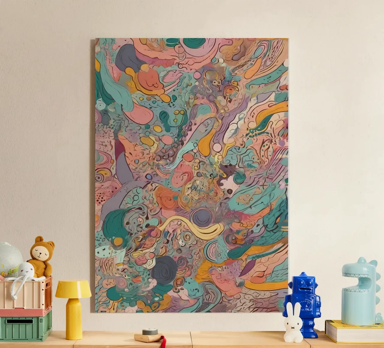 Modello astratto plexiglass da Charnwood Prints