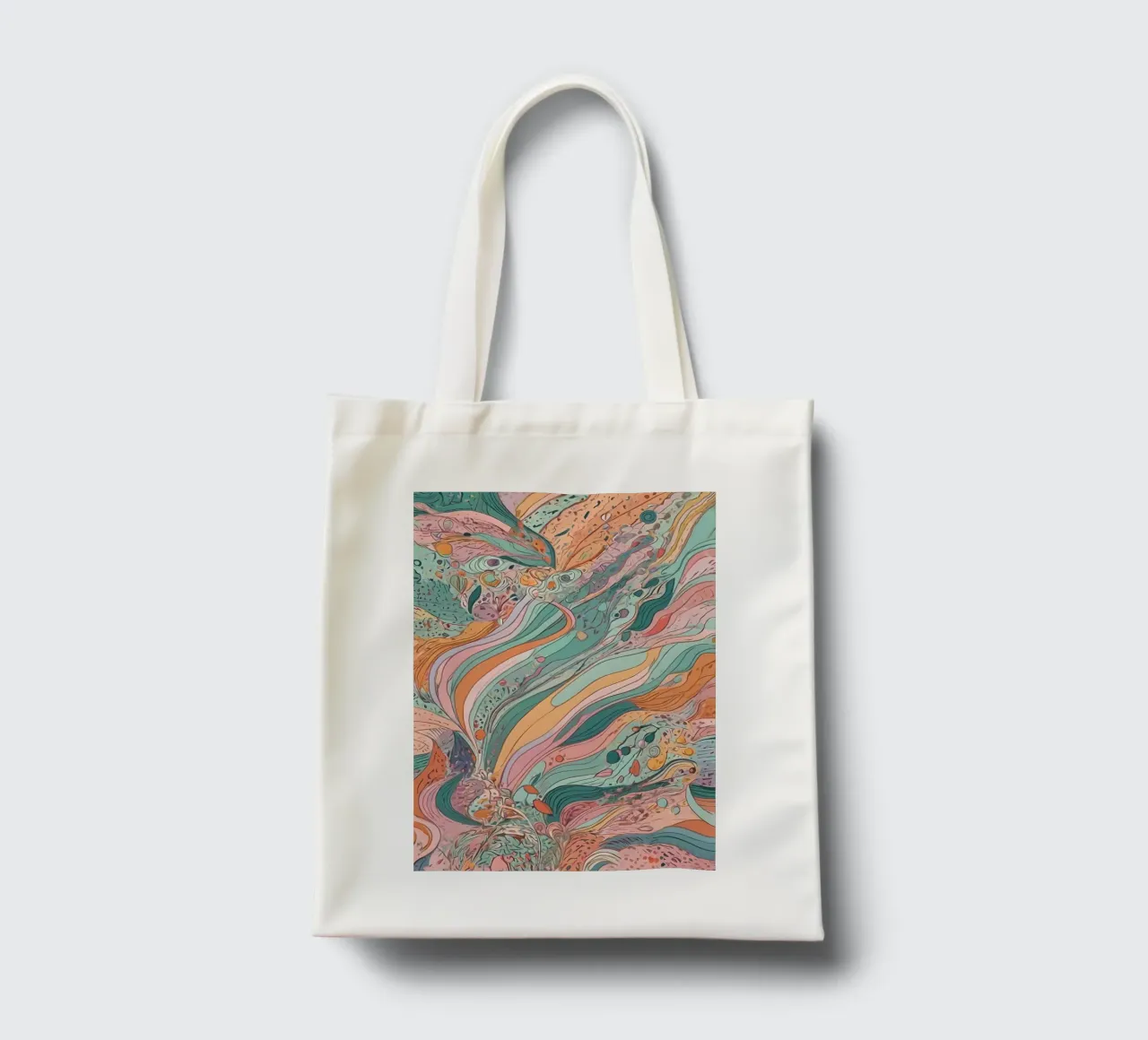 Modello astratto borsa in juta da Charnwood Prints