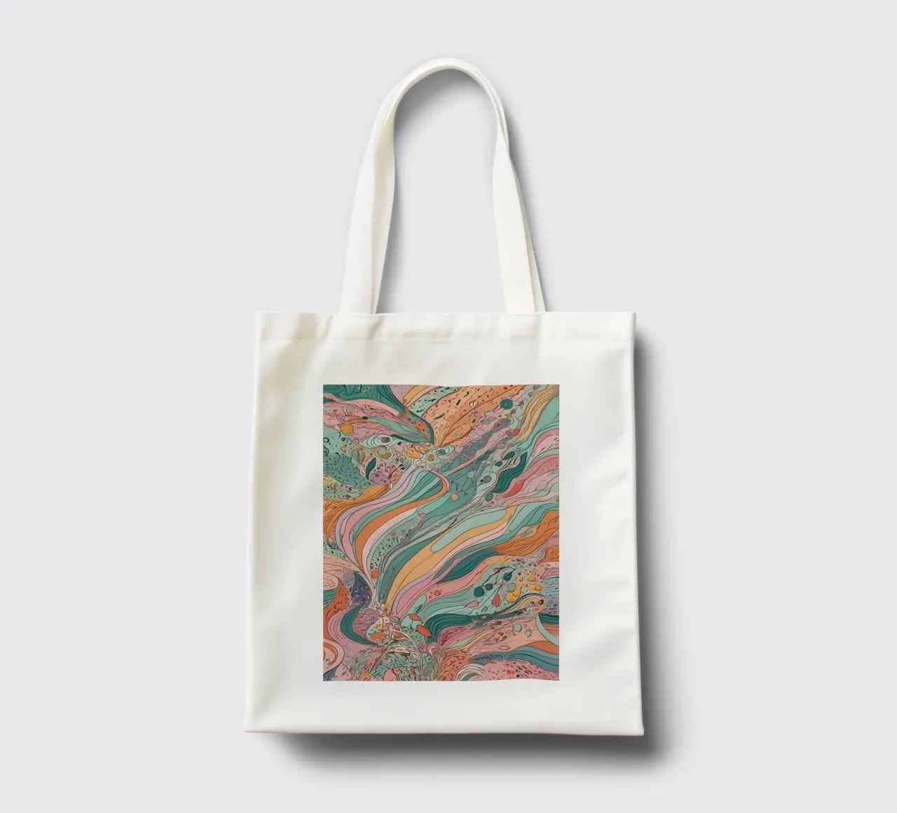 Modello astratto borsa in juta da Charnwood Prints