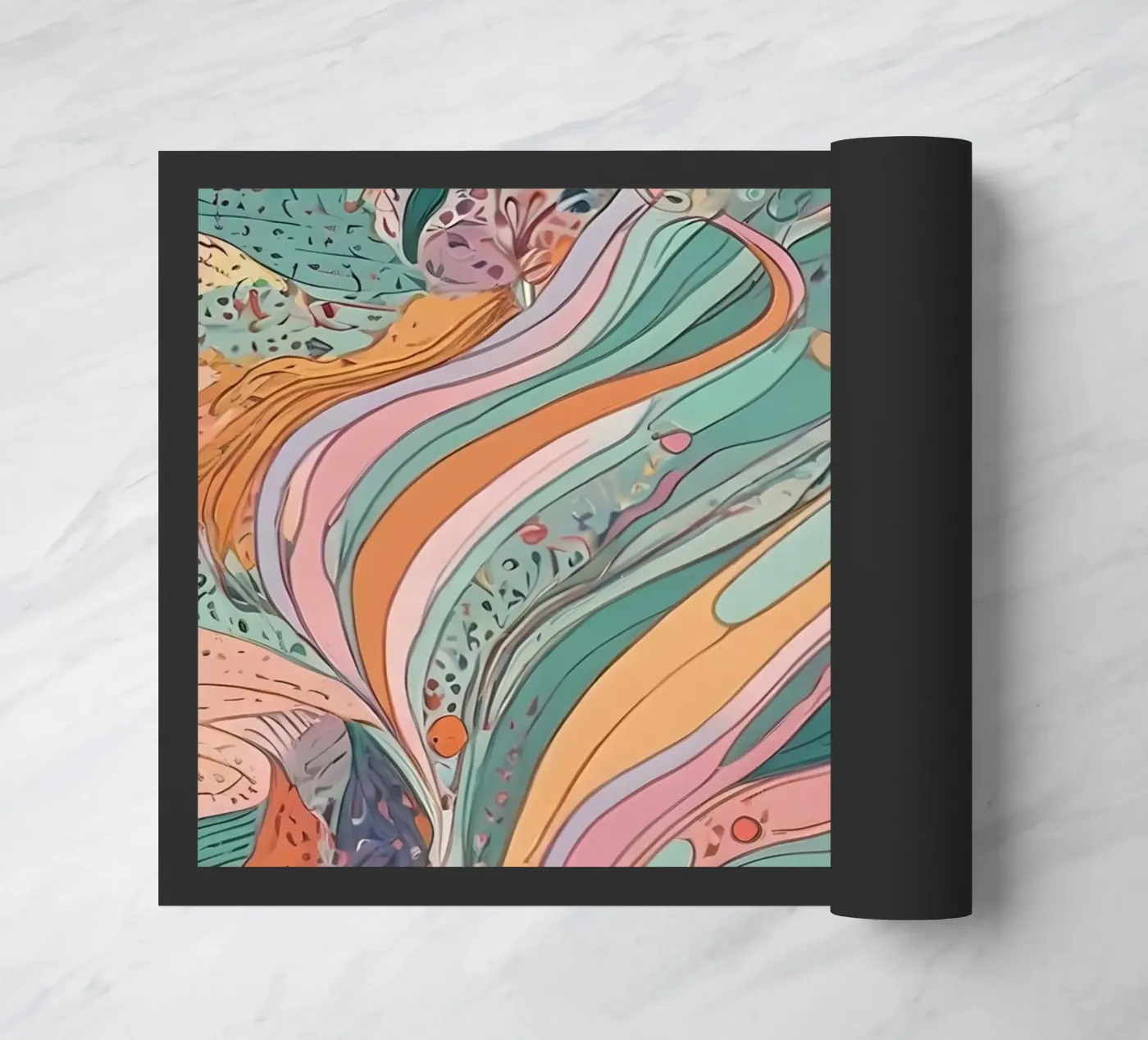 Abstract patroon deurmat van Charnwood Prints