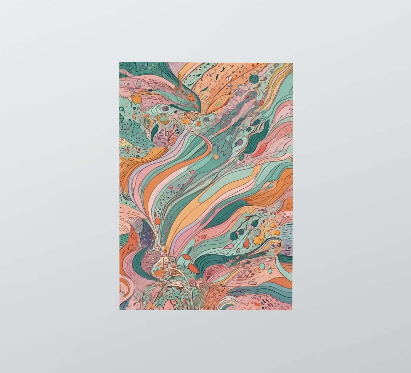 Abstract patroon sticker van Charnwood Prints