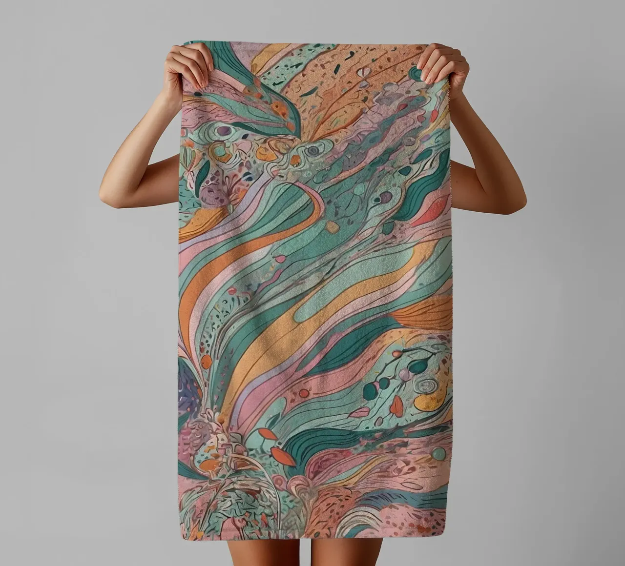 Abstract Pattern towel by Charnwood Prints