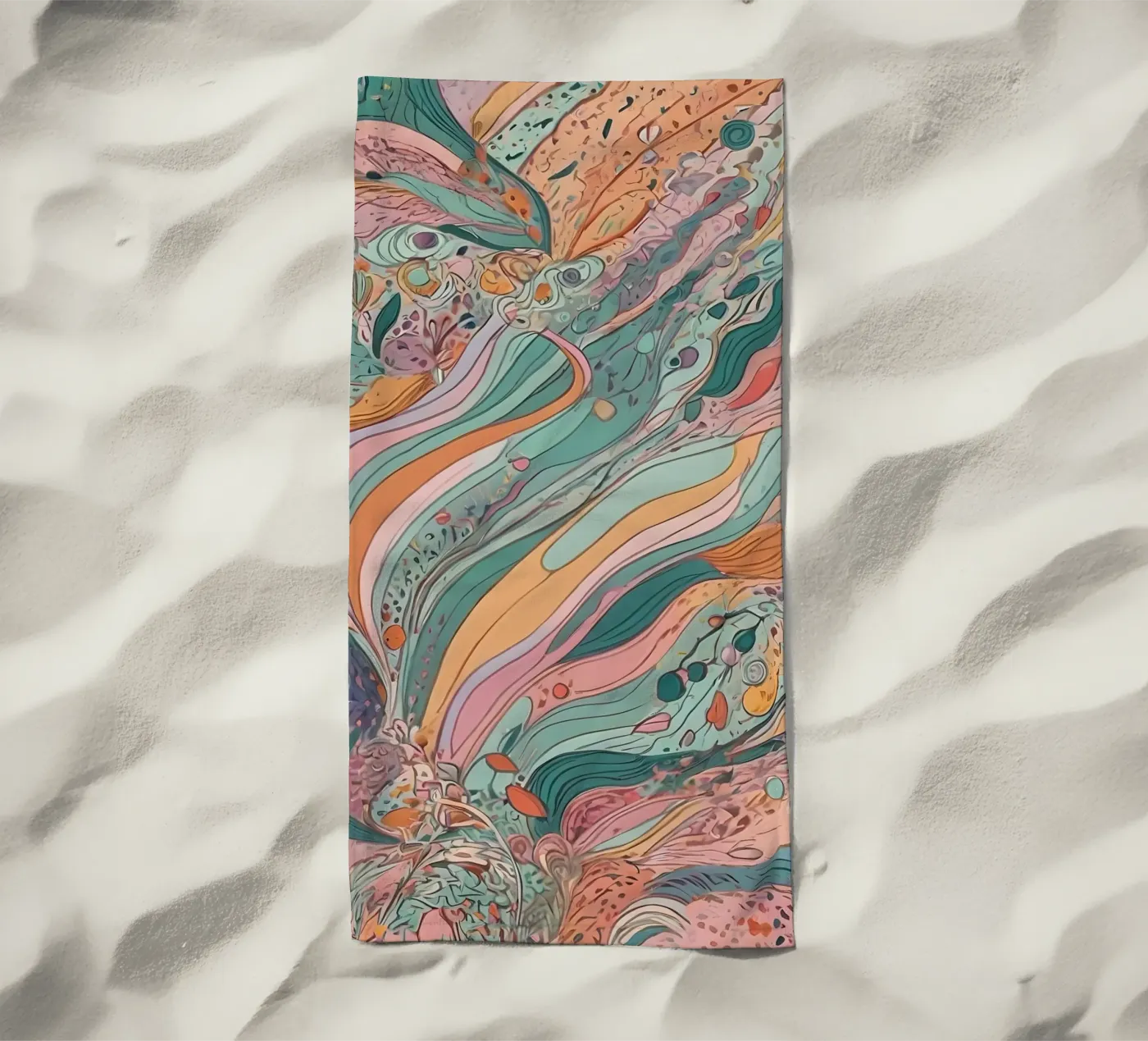 Abstract Pattern Strandtuch von Charnwood Prints