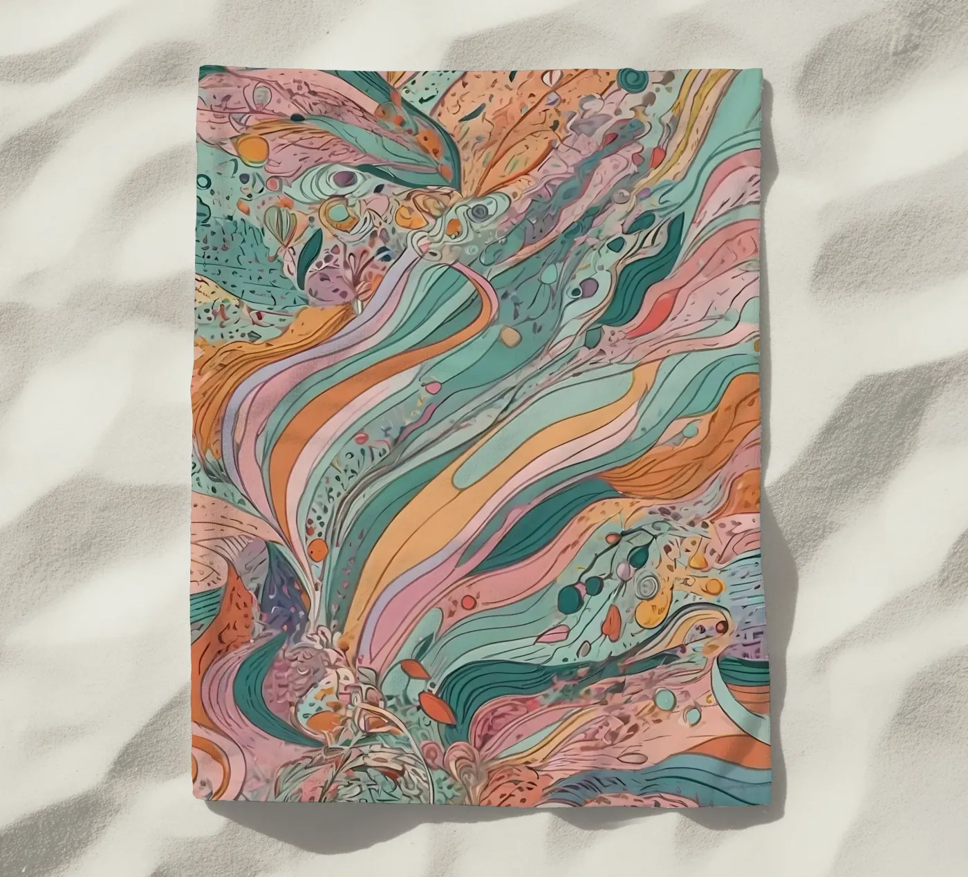 Abstract Pattern Strandtuch von Charnwood Prints