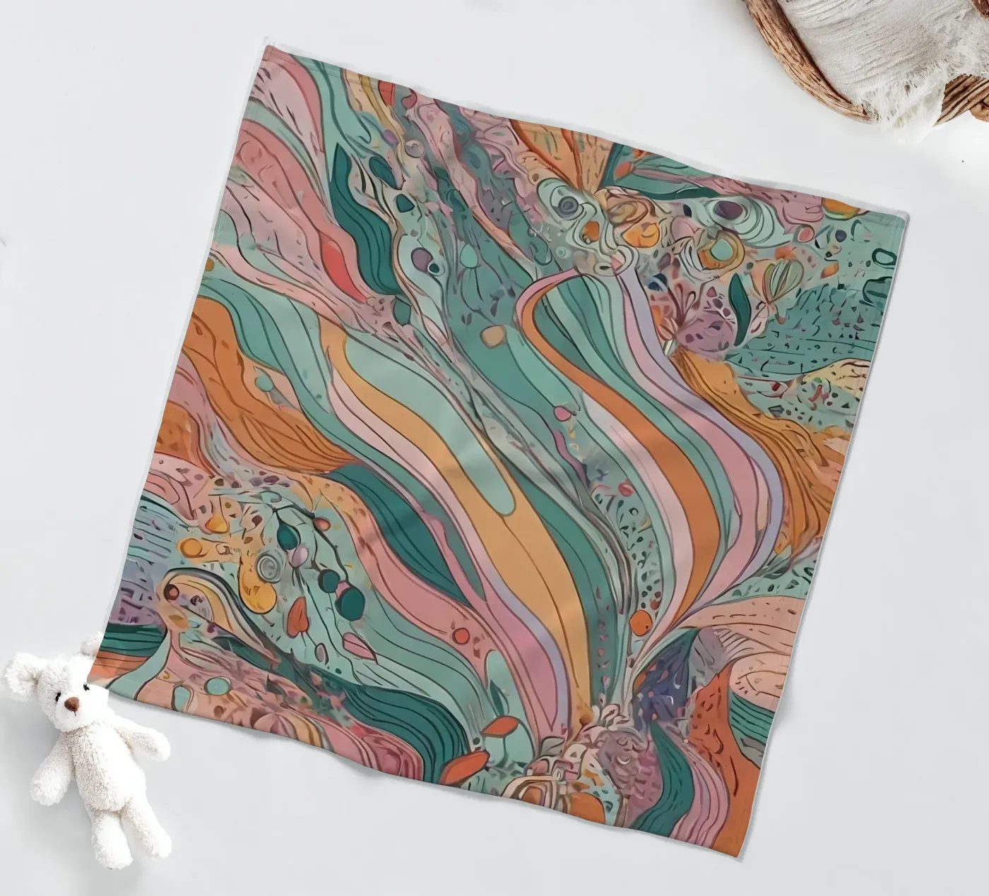 Abstract Pattern fleece blanket by Charnwood Prints