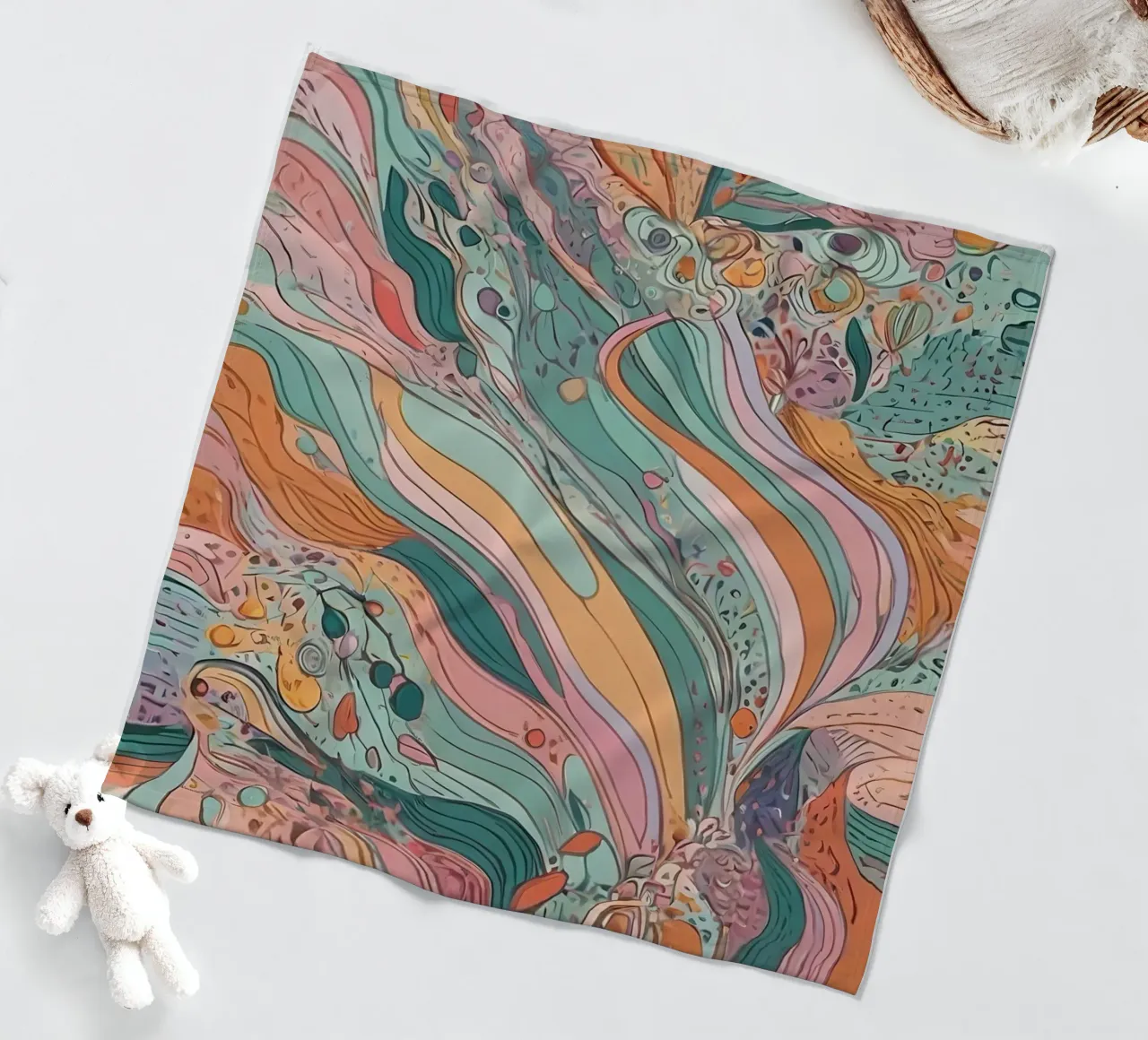 Abstract Pattern fleece blanket by Charnwood Prints
