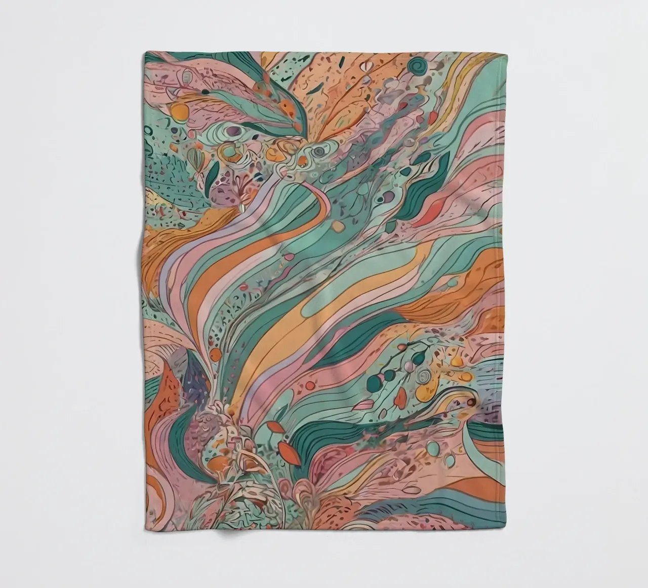 Modello astratto coperta in pile da Charnwood Prints