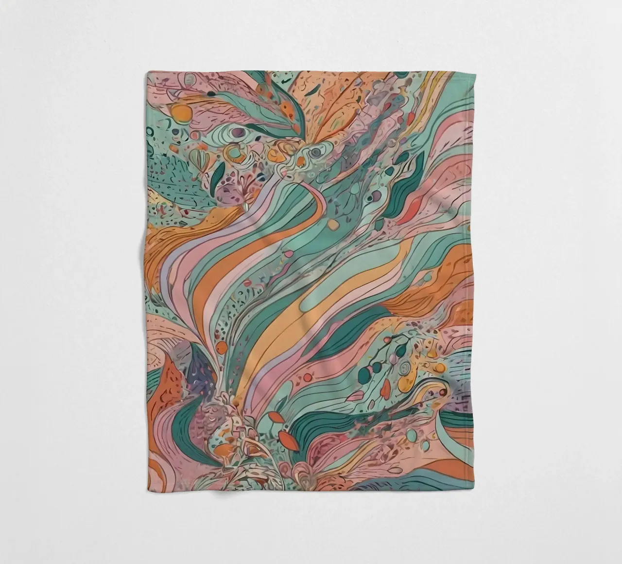 Abstract Pattern fleece blanket by Charnwood Prints