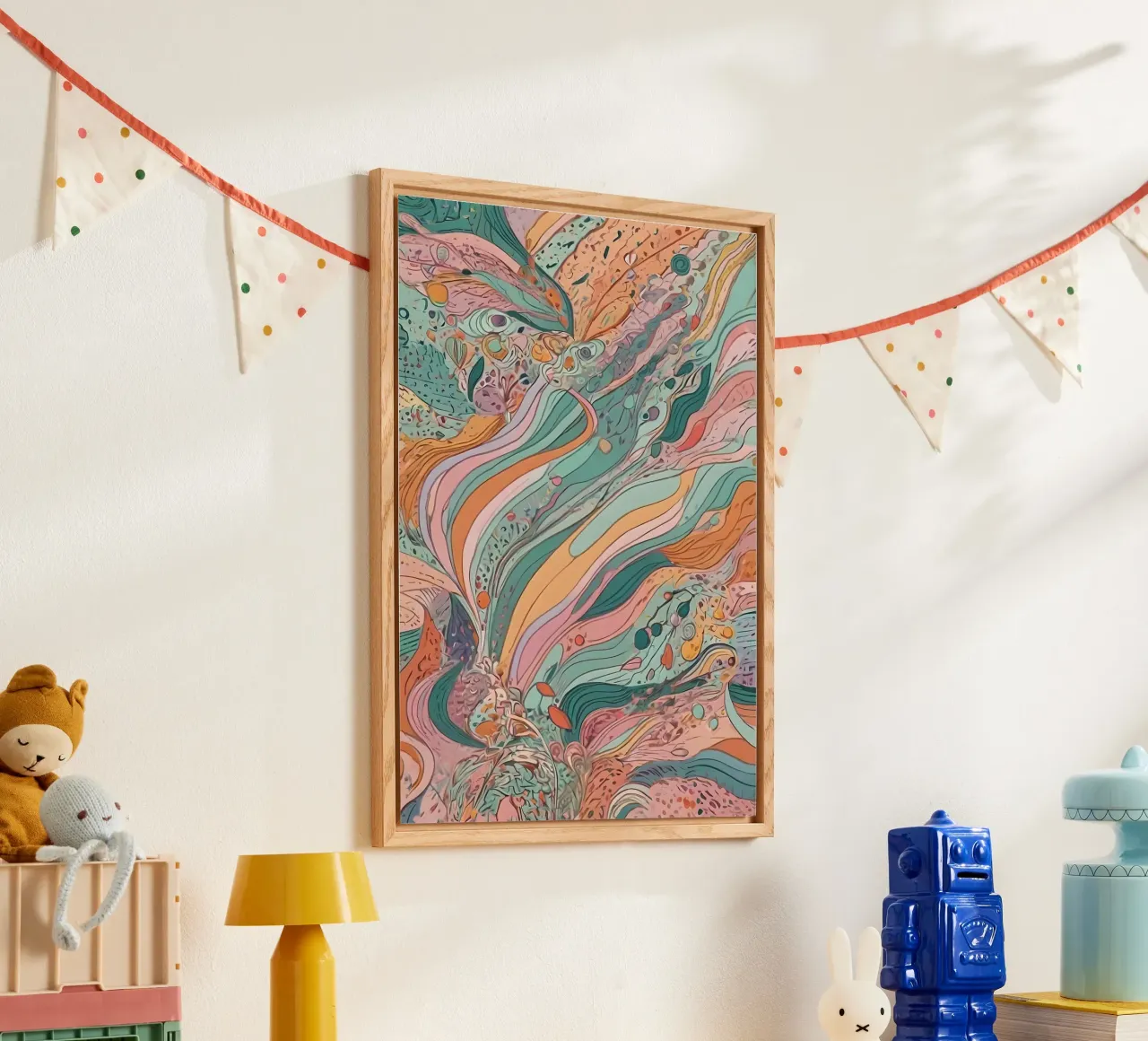 Modello astratto plexiglass da Charnwood Prints