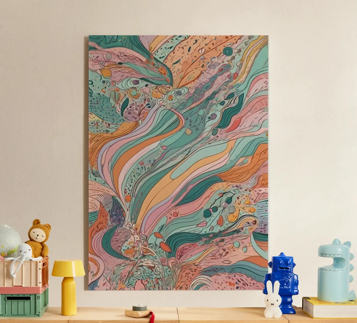 Abstract patroon acryl van Charnwood Prints