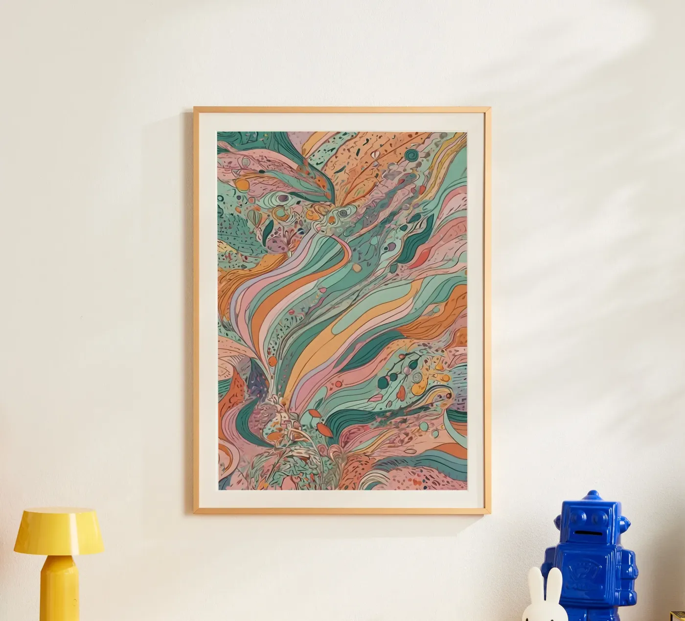Abstract patroon poster van Charnwood Prints
