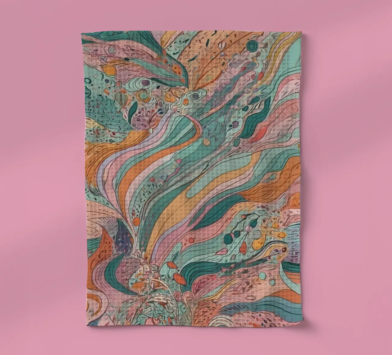 Abstract Pattern tea towel by Charnwood Prints