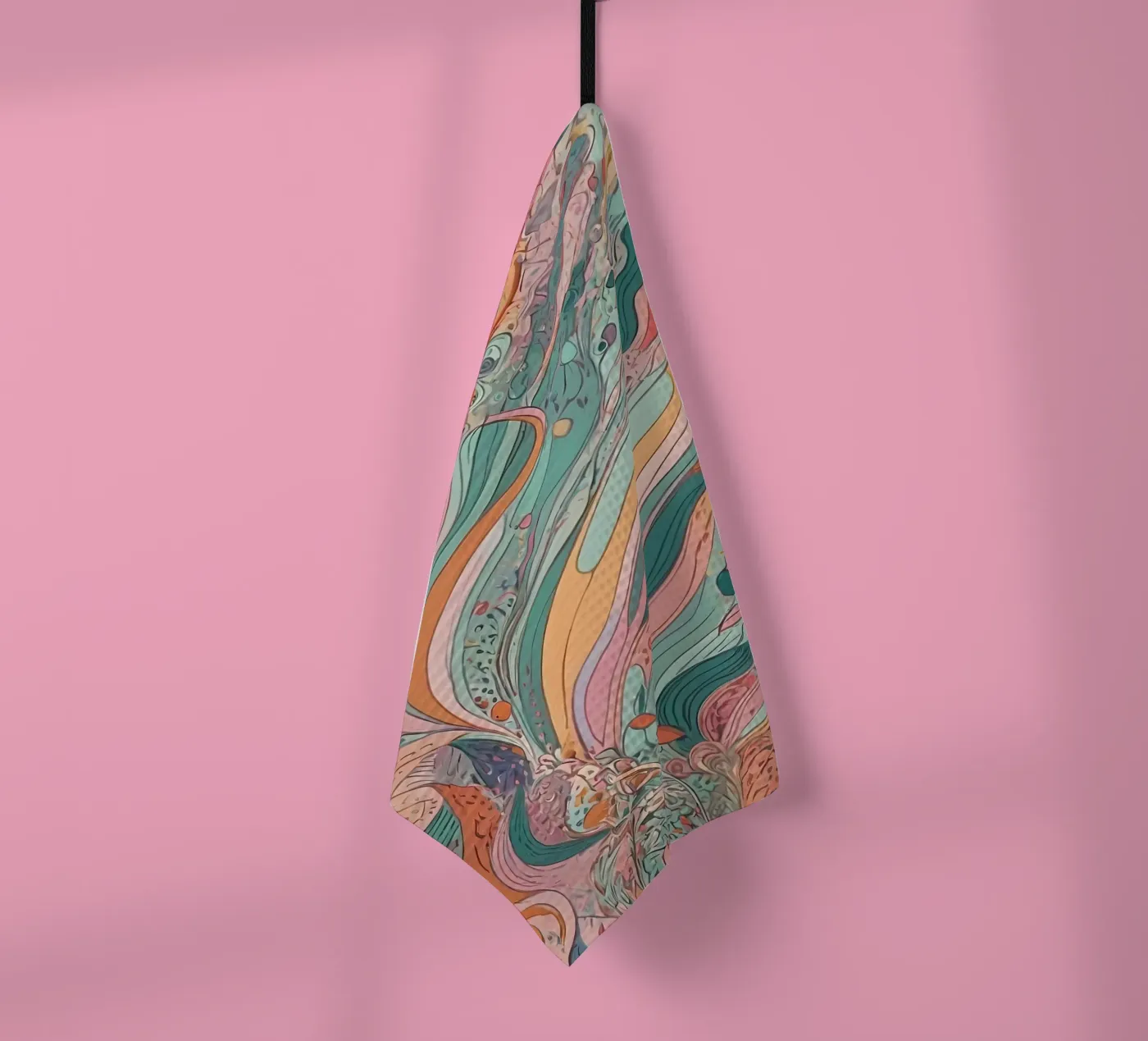 Abstract Pattern tea towel by Charnwood Prints