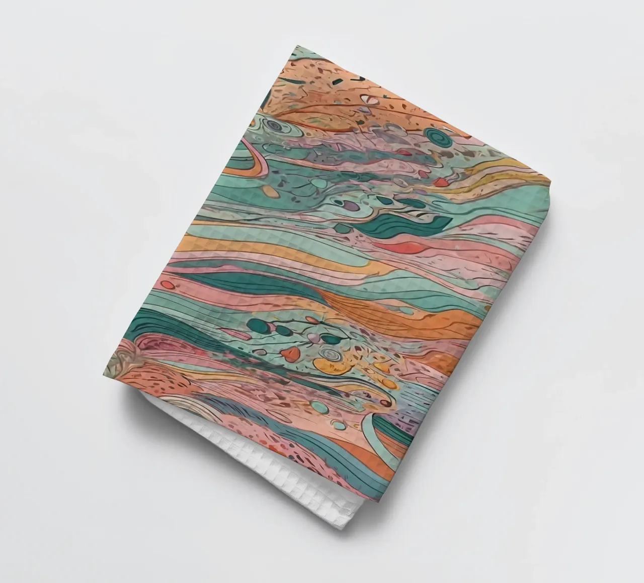 Abstract Pattern tea towel by Charnwood Prints