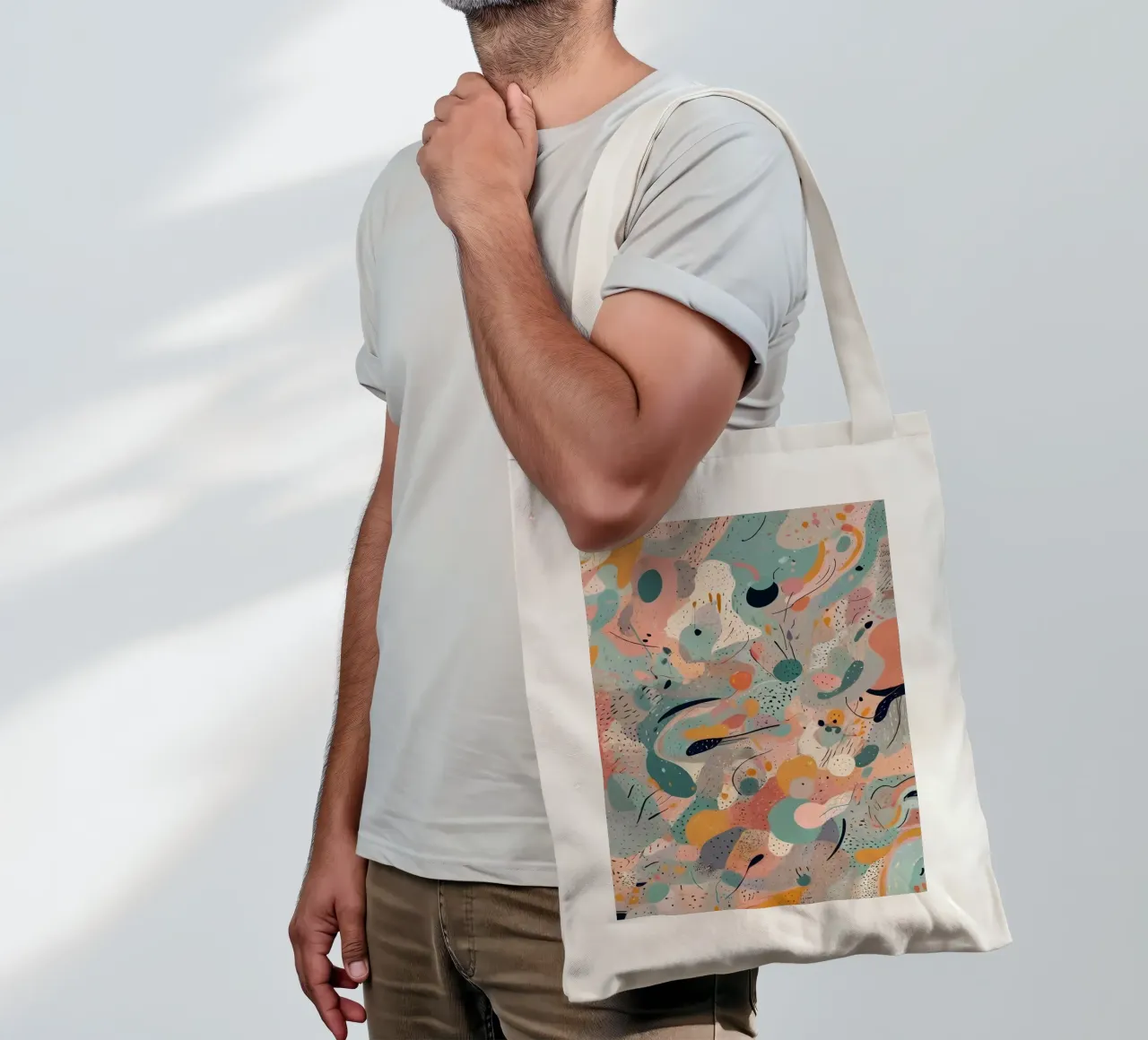 Abstract Pattern tote bag by Charnwood Prints