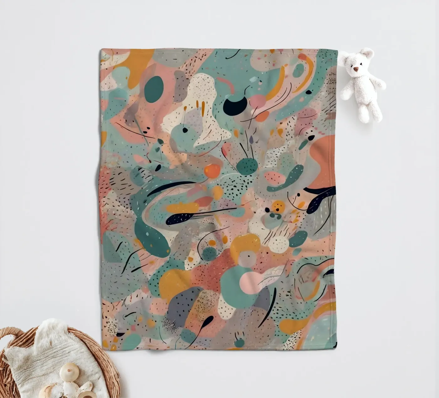 Abstraktes Muster Fleecedecke von Charnwood Prints