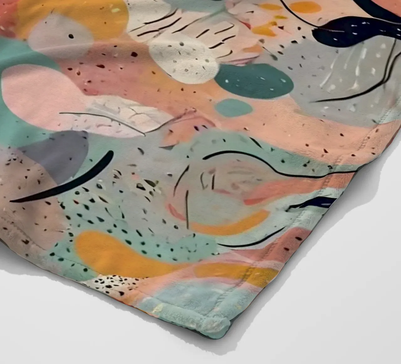 Abstract Pattern fleece blanket by Charnwood Prints