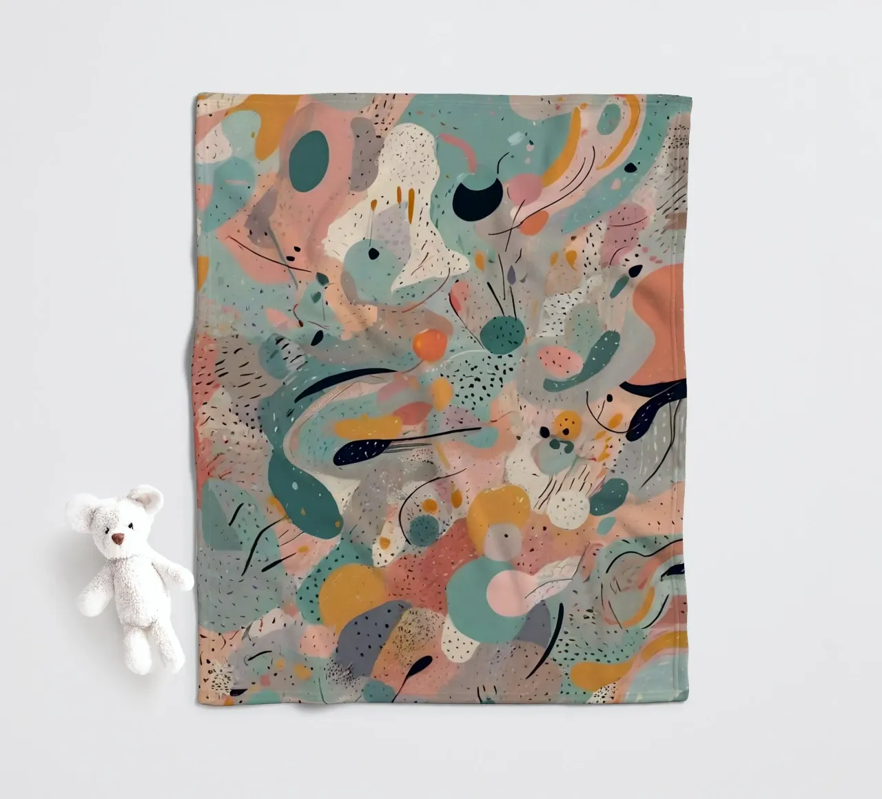 Abstract Pattern fleece blanket by Charnwood Prints