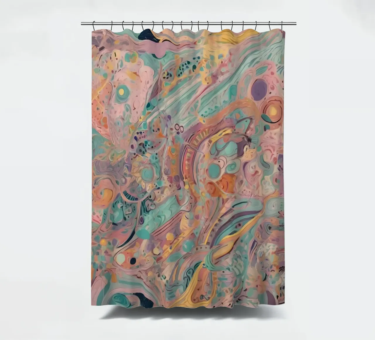 Abstract Pattern shower curtain by Charnwood Prints
