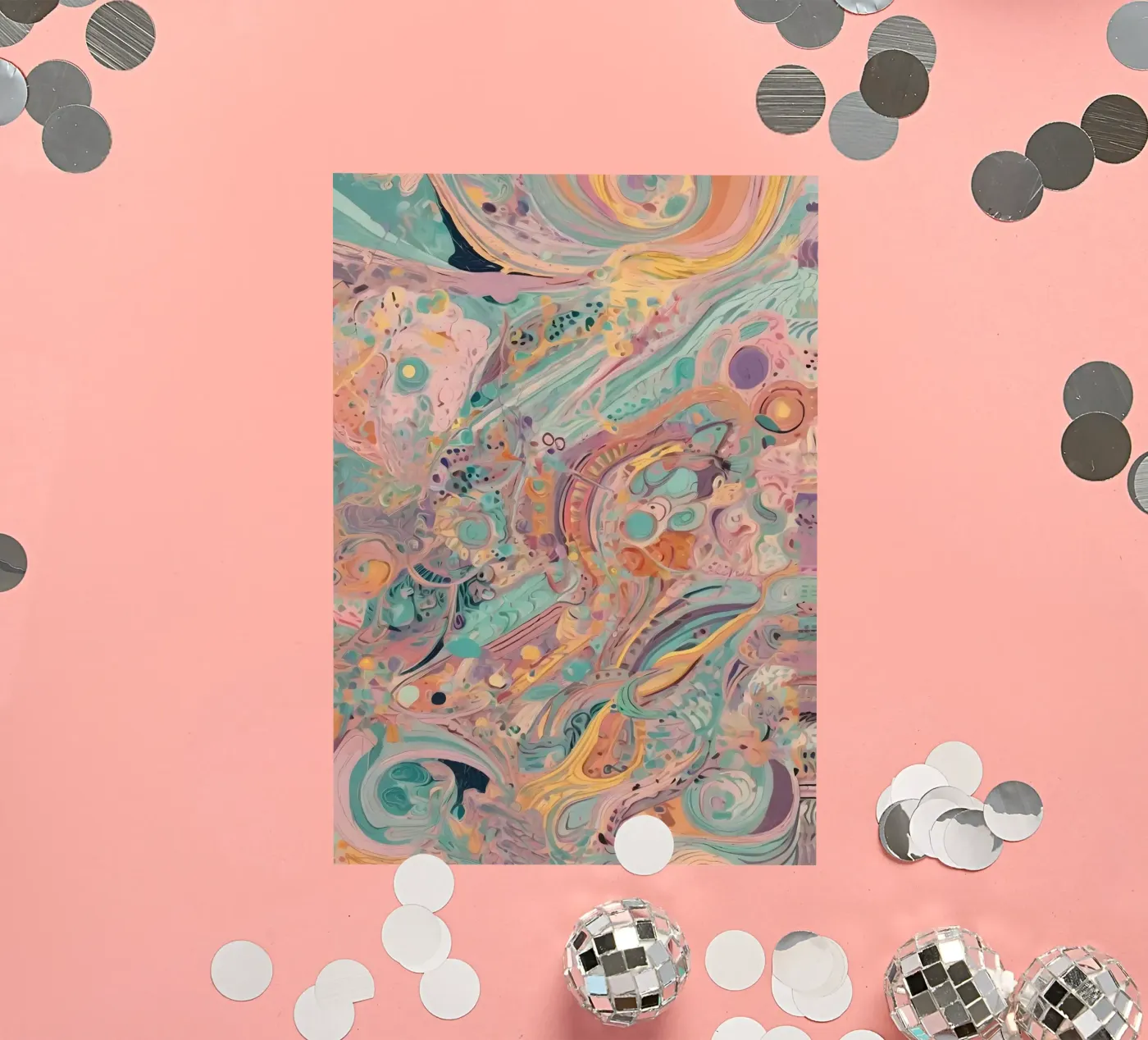 Abstract patroon sticker van Charnwood Prints