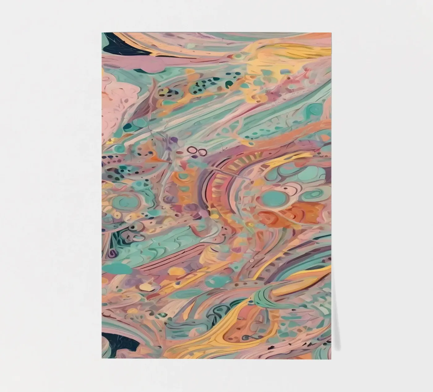 Abstract Pattern stickervel van Charnwood Prints