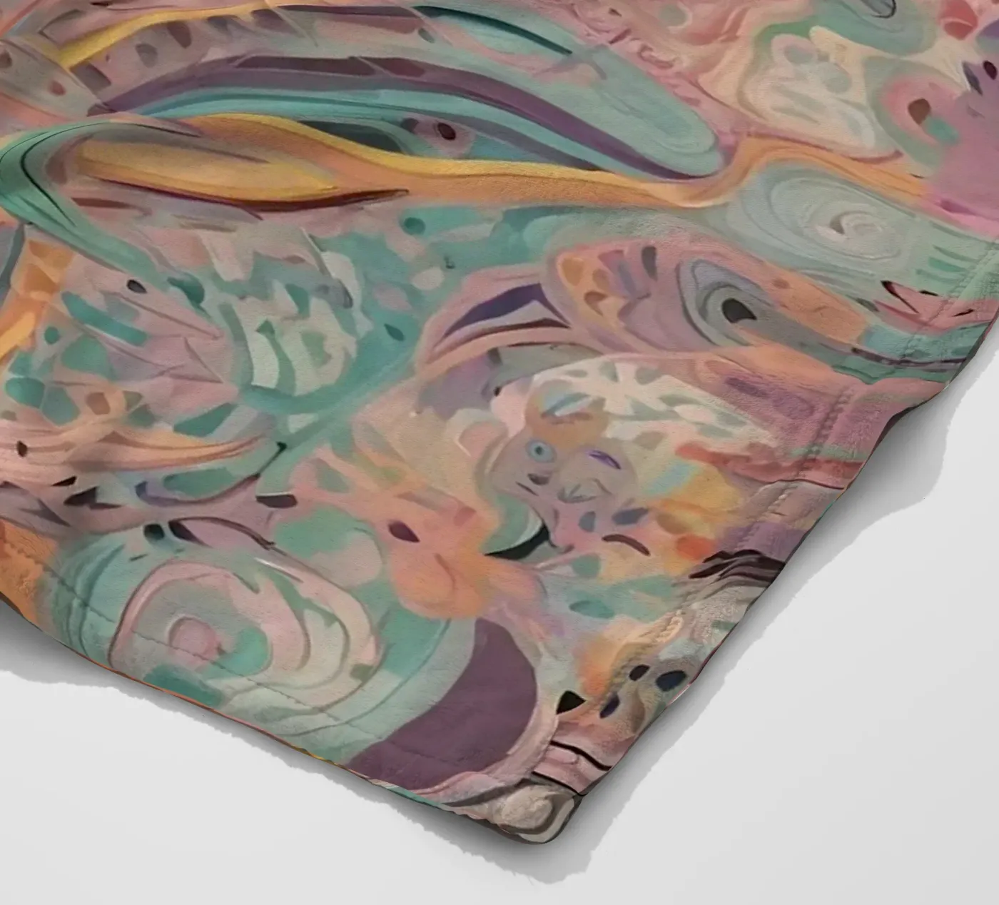 Abstract patroon fleecedeken van Charnwood Prints