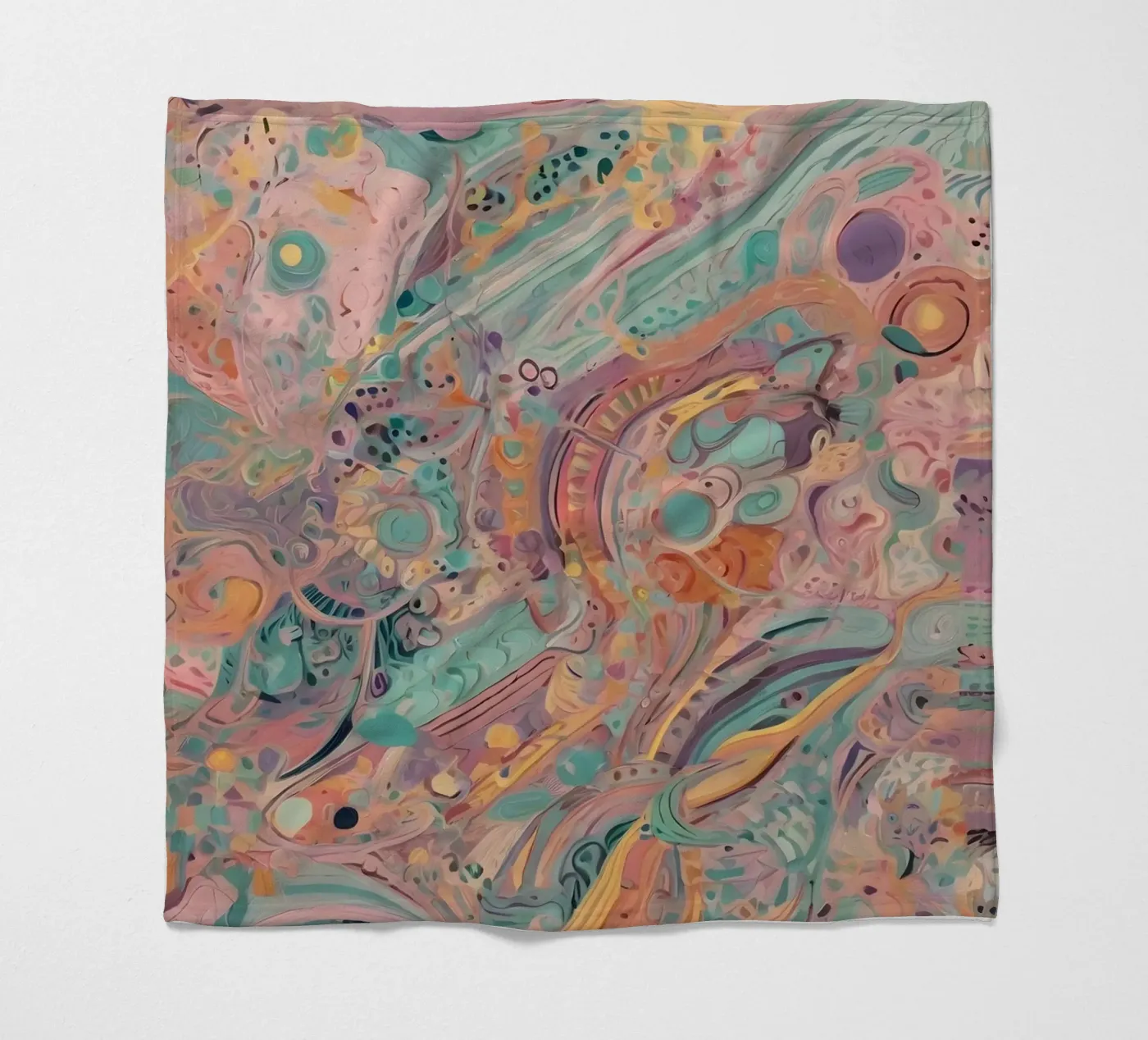 Abstract patroon fleecedeken van Charnwood Prints