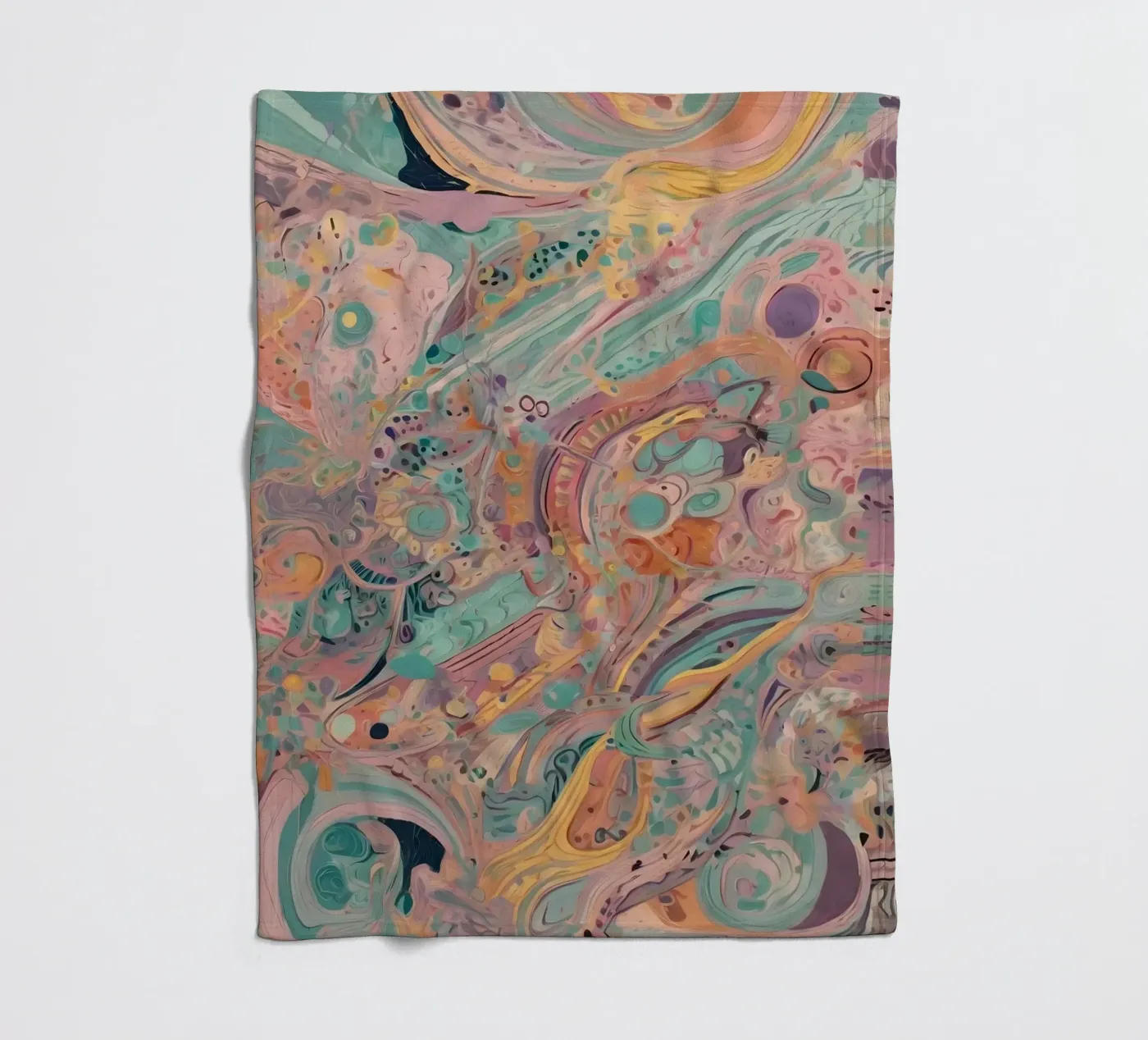 Abstract patroon fleecedeken van Charnwood Prints