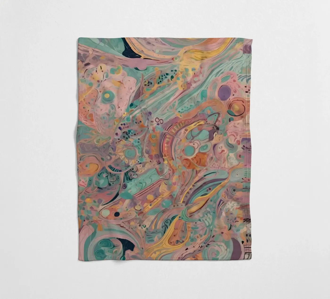 Abstract patroon fleecedeken van Charnwood Prints