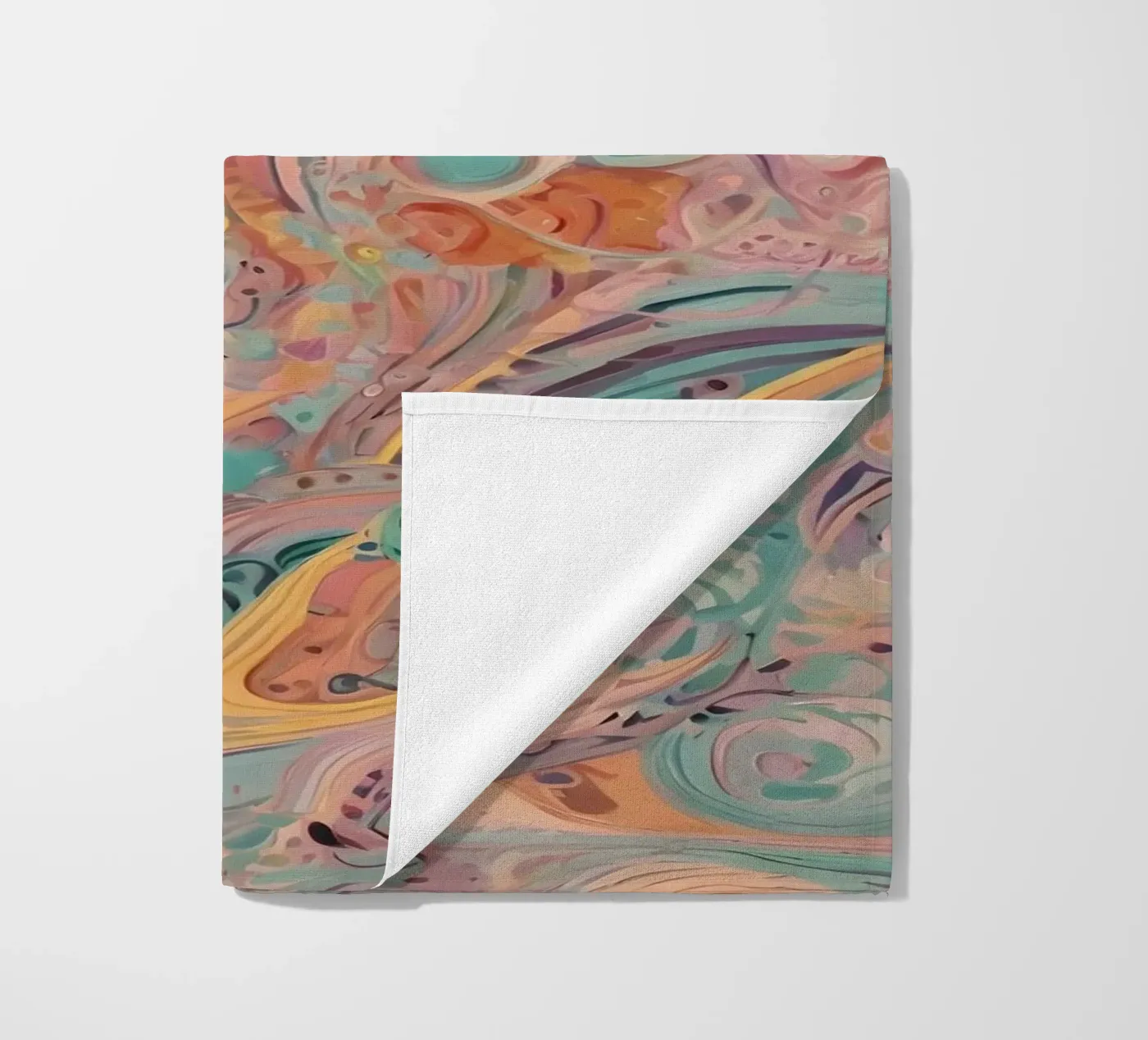 Abstract patroon strandhanddoek van Charnwood Prints