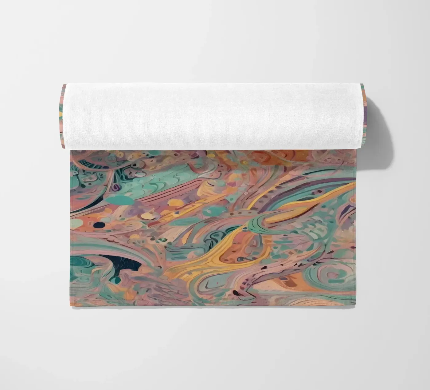 Abstract patroon strandhanddoek van Charnwood Prints